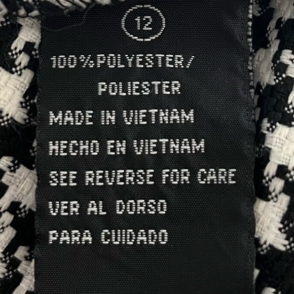 Sweet Suit Black and white trimmed in pink houndstooth, two-piece business suit - Picture 6 of 9